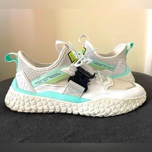 PUMA HI OCTN Robotto 9.5 High White Aruba Blue Driving Sneakers Need For Speed